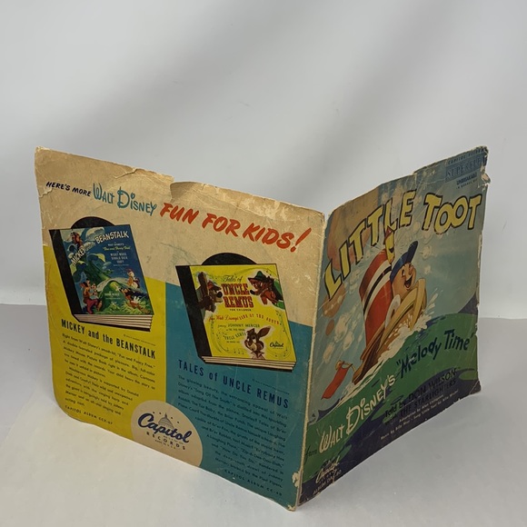 Vintage LITTLE TOOT by WALT DISNEY’S MELODY TIME record cover (only!) no record - Picture 10 of 16